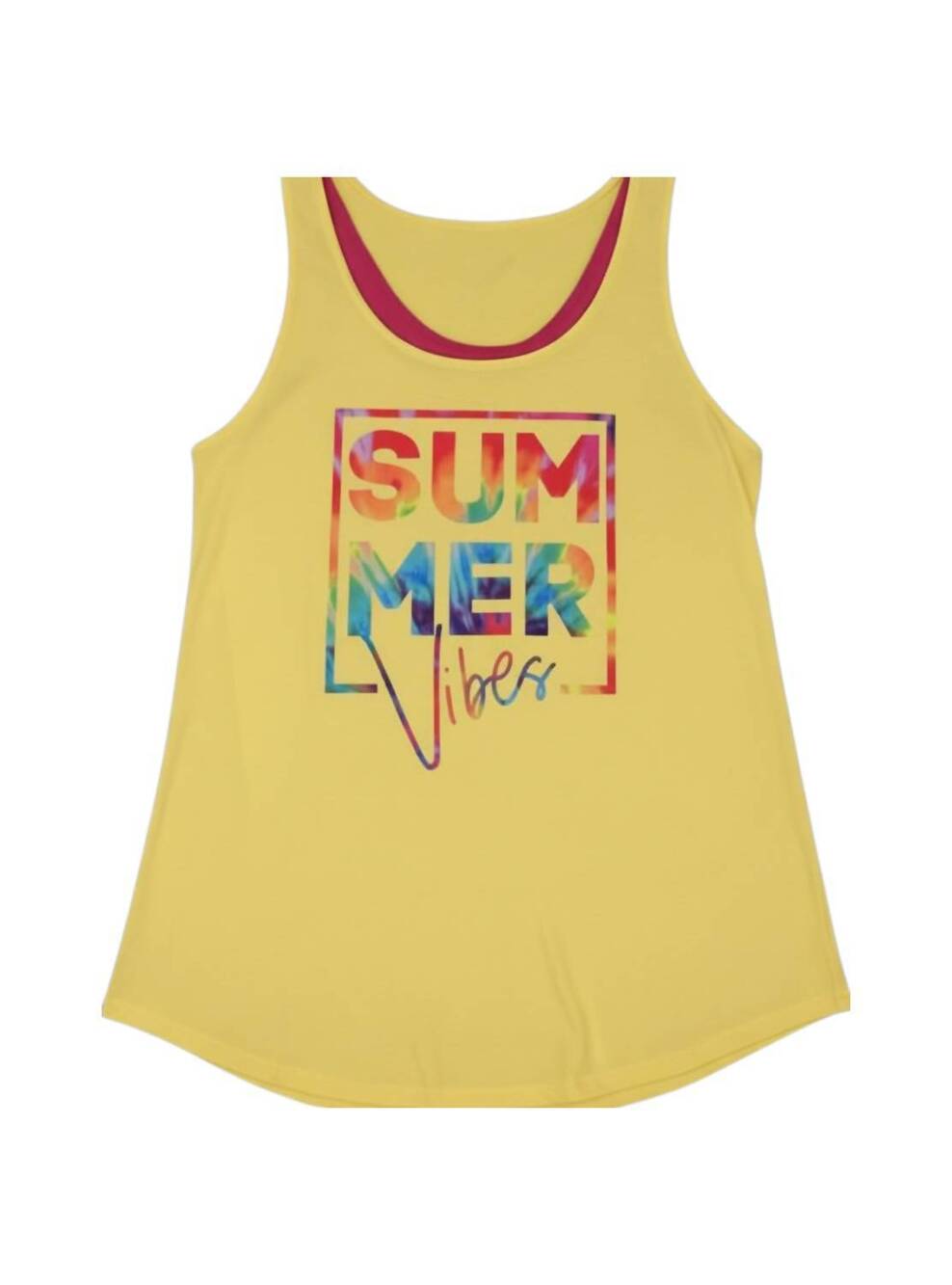 NEW ZENANA women's summer vibes tank in yellow